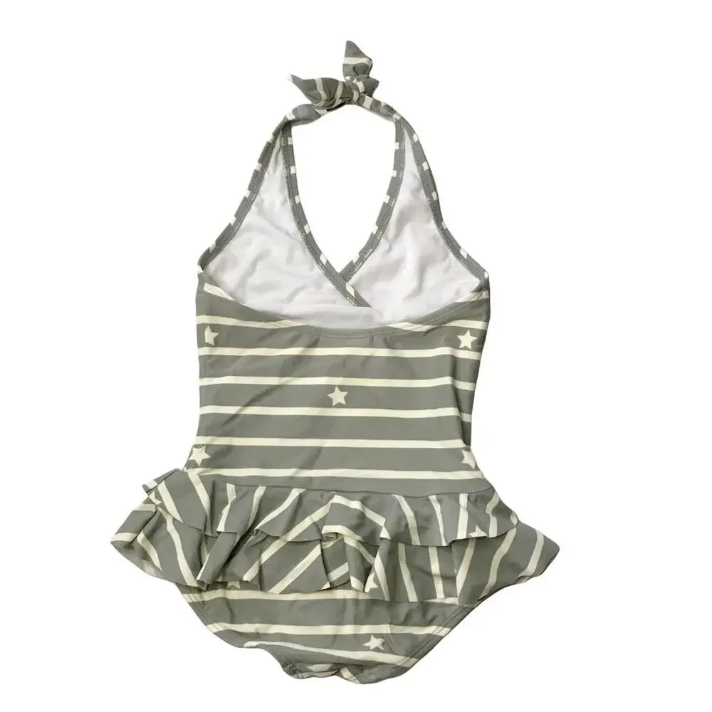 Hanna Andersson Girls Stars & Stripes Swimming Suit 90